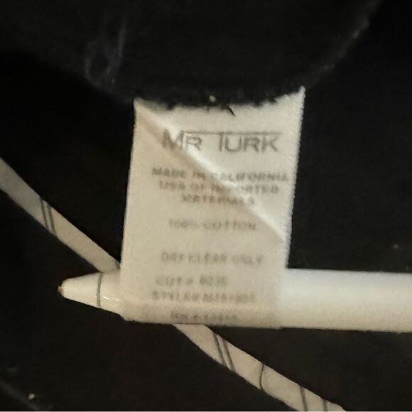 Mr. Turk F/F Ankle Trousers in Navy w/Gold Flecks Excellent Condition Size 28 - Picture 4 of 4